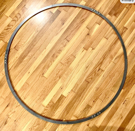 Custom Metal Hoop Frame – Wedding Arch Ring, Drapery Chandelier Hoop, Steel Backdrop Circle